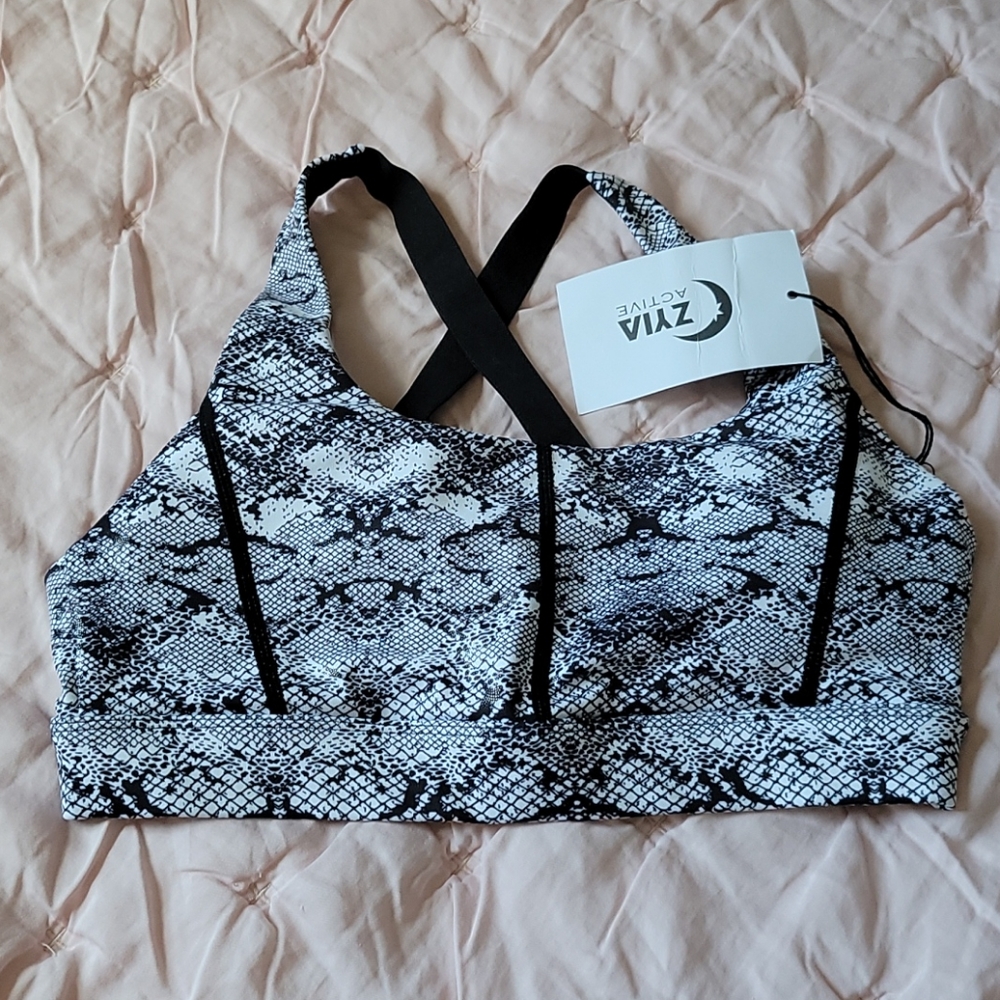 Zyia active cobra metallic bra
